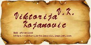 Viktorija Kojanović vizit kartica